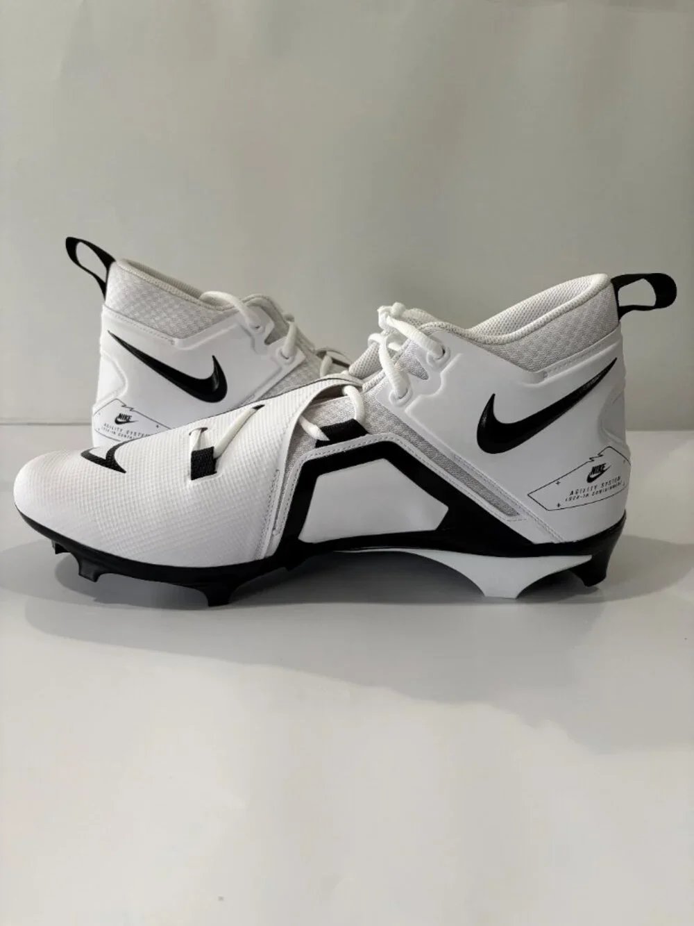 Nike Football Cleats Mens 16 WIDE Alpha Menace Pro 3 Mid White DH3292-100 NEW